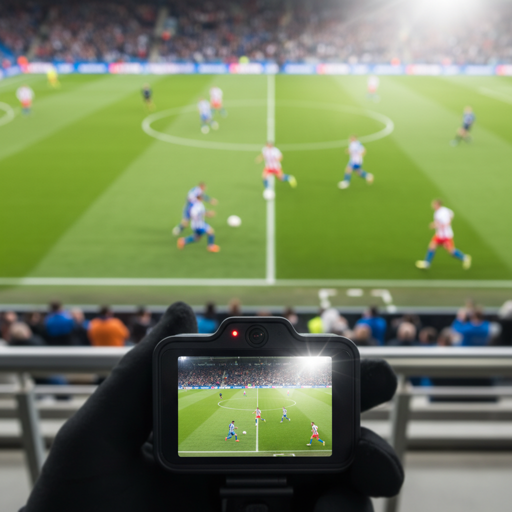 POV grabando partido